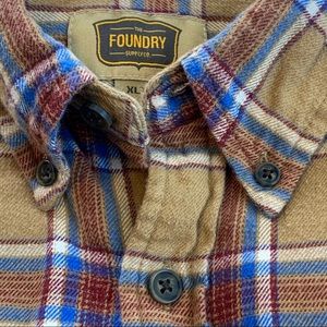FOUNDRY XLT Flannel Cotton Long Sleeve Shirt